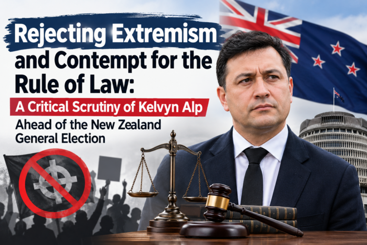 Rejecting Extremism and Contempt for the Rule of Law: A Critical Scrutiny of Kelvyn Alp Ahead of the New Zealand General Election
